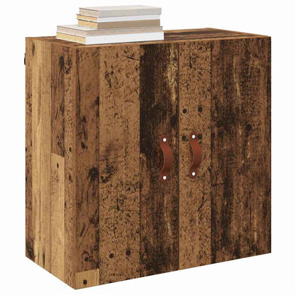 Wandkast Wandgemonteerd Oud hout 60 x 31 x 60 cm Bewerkt hout