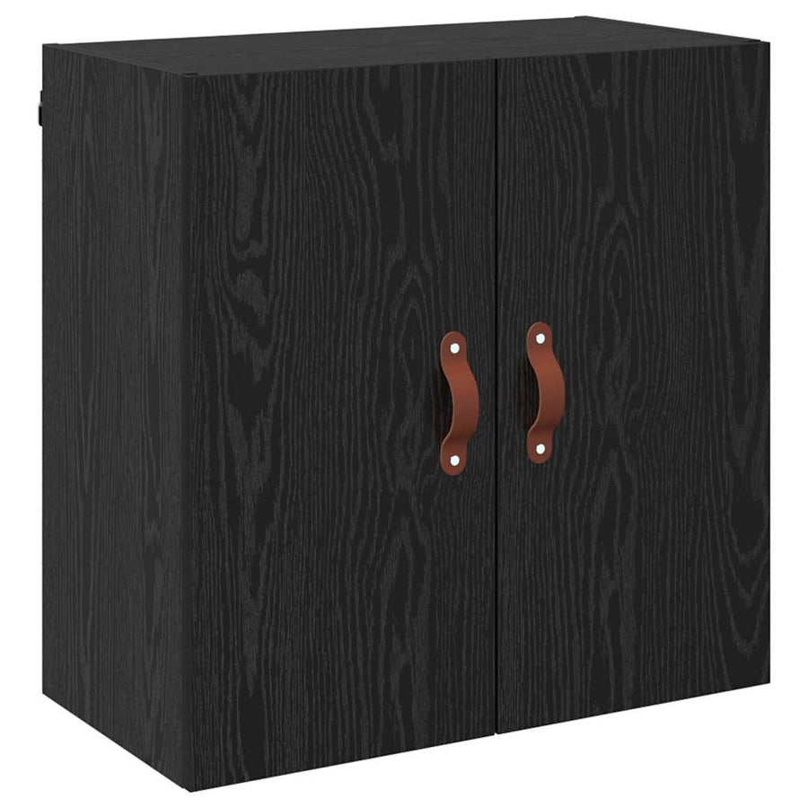 Wandkast Zwart eiken 60 x 31 x 60 cm Bewerkt hout