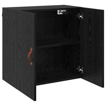 Wandkast Zwart eiken 60 x 31 x 60 cm Bewerkt hout