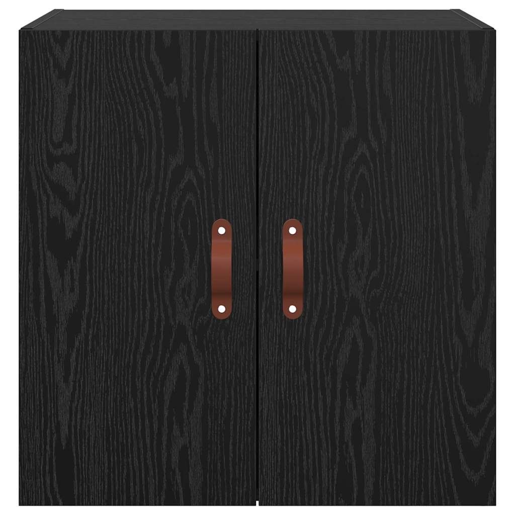 Wandkast Zwart eiken 60 x 31 x 60 cm Bewerkt hout