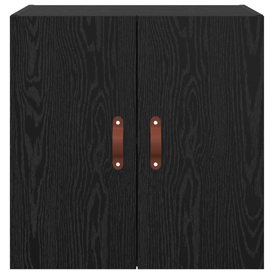 Wandkast Zwart eiken 60 x 31 x 60 cm Bewerkt hout