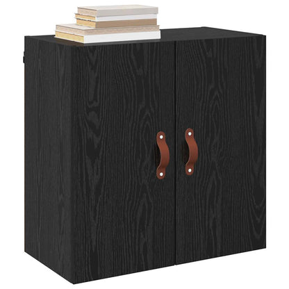 Wandkast Zwart eiken 60 x 31 x 60 cm Bewerkt hout
