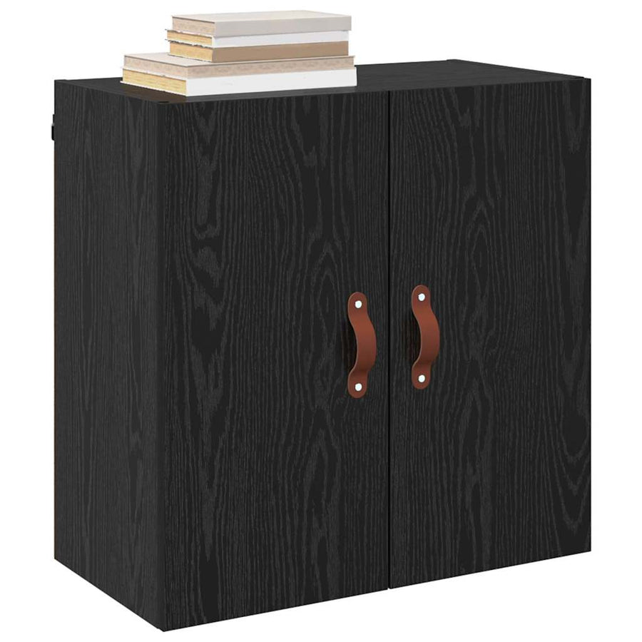 Wandkast Zwart eiken 60 x 31 x 60 cm Bewerkt hout