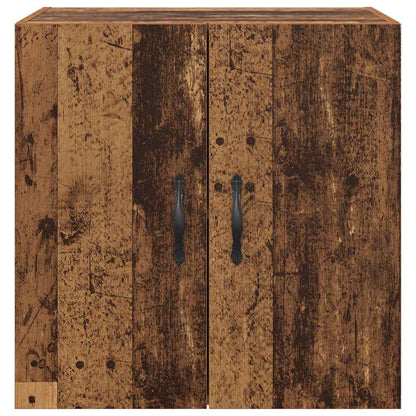 Wandkast Wandgemonteerd Oud hout 60 x 31 x 60 cm Bewerkt hout