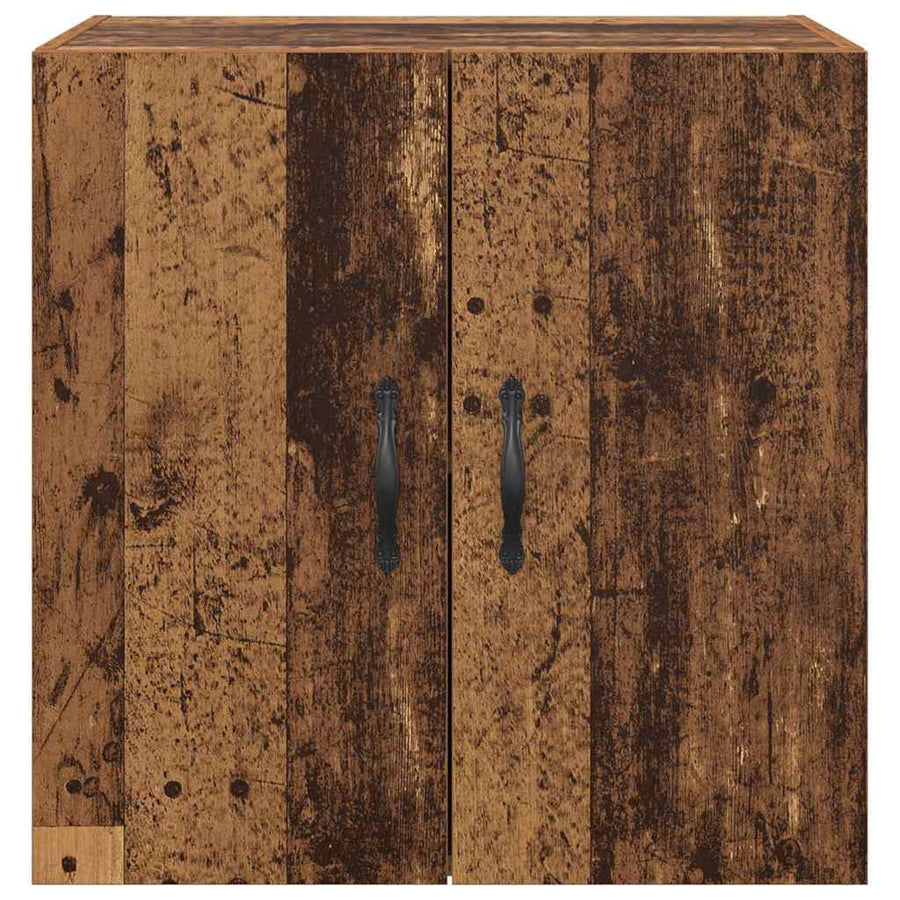 Wandkast Wandgemonteerd Oud hout 60 x 31 x 60 cm Bewerkt hout