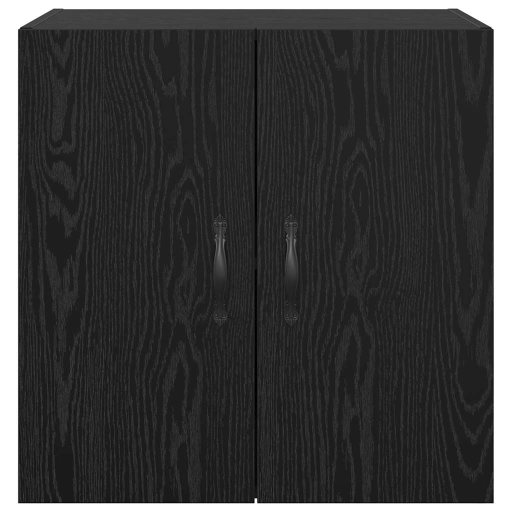 Wandkast Zwart eiken 60 x 31 x 60 cm Bewerkt hout