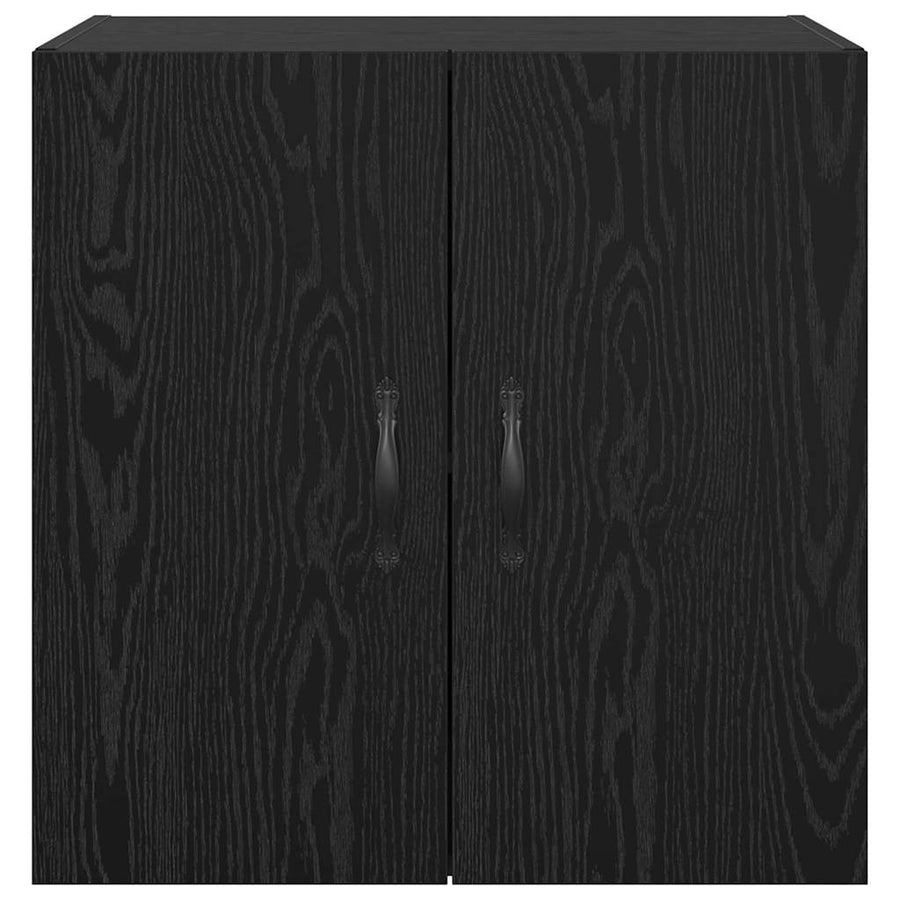 Wandkast Zwart eiken 60 x 31 x 60 cm Bewerkt hout