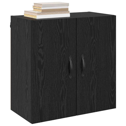 Wandkast Zwart eiken 60 x 31 x 60 cm Bewerkt hout