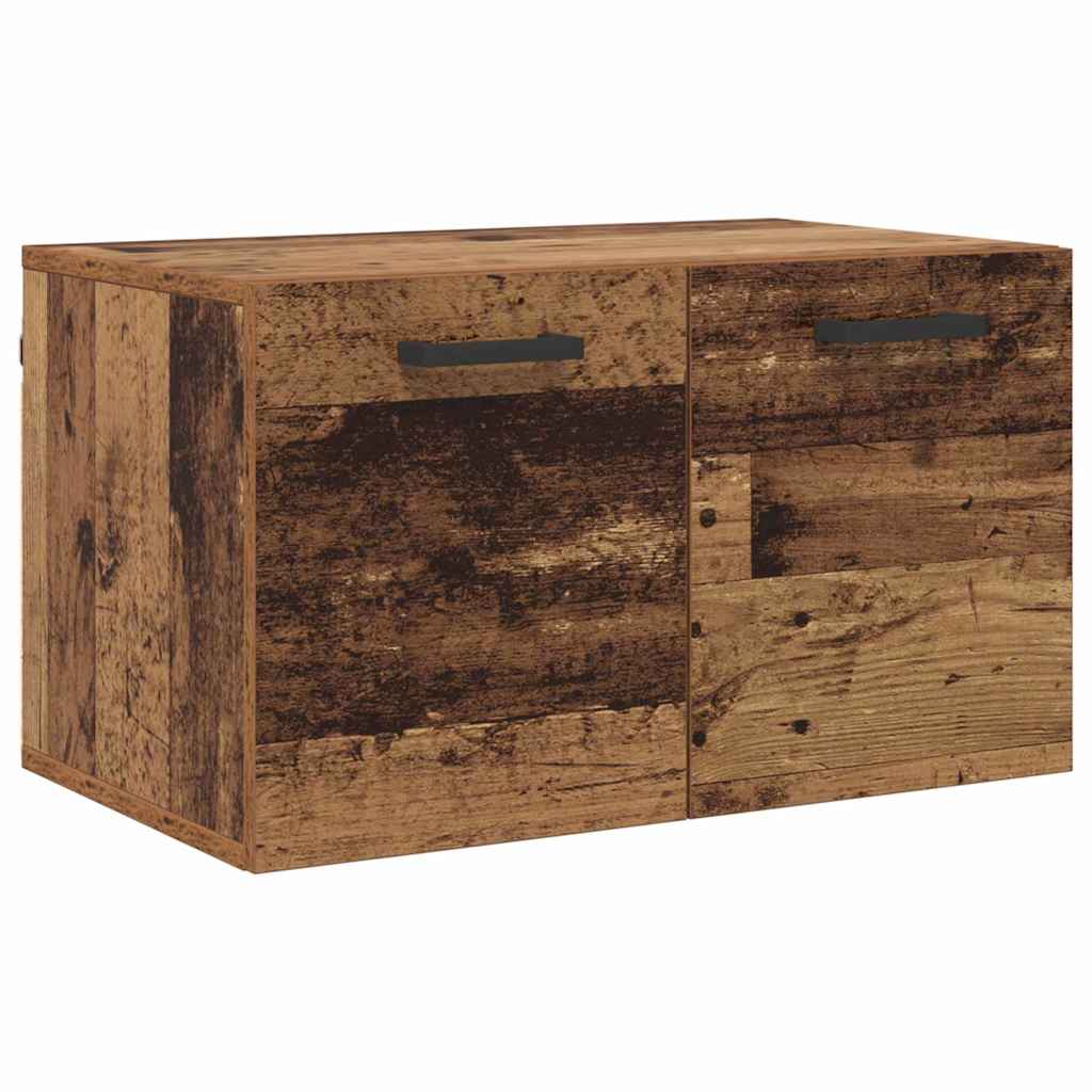 Wandkast Wandgemonteerd Oud hout 60 x 36.5 x 35 cm Bewerkt hout