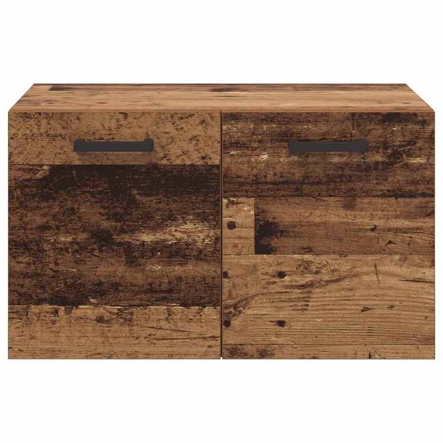 Wandkast Wandgemonteerd Oud hout 60 x 36.5 x 35 cm Bewerkt hout