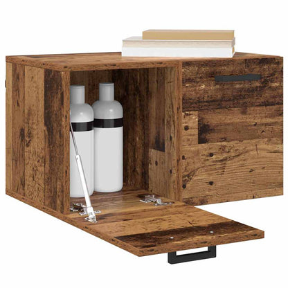 Wandkast Wandgemonteerd Oud hout 60 x 36.5 x 35 cm Bewerkt hout