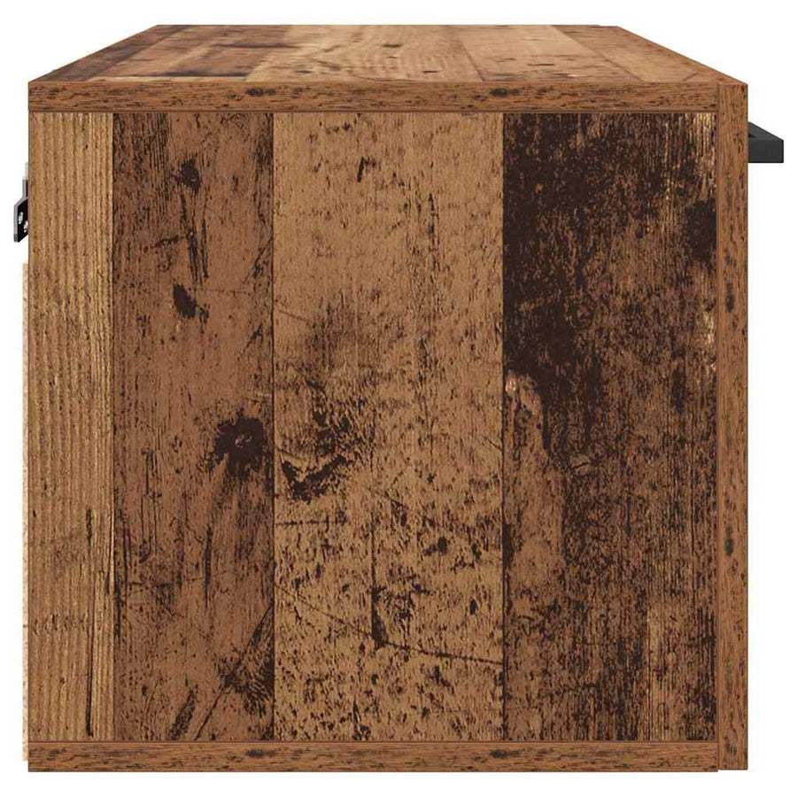 Wandkast Wandgemonteerd Oud hout 60 x 36.5 x 35 cm Bewerkt hout