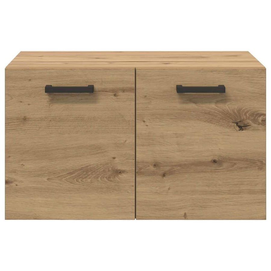 Wandkast artisanaal eikenkleurig 60 x 36.5 x 35 cm Bewerkt hout