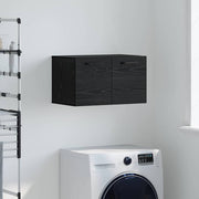 Wandkast 60x36.5x35 cm zwart eiken bewerkt hout