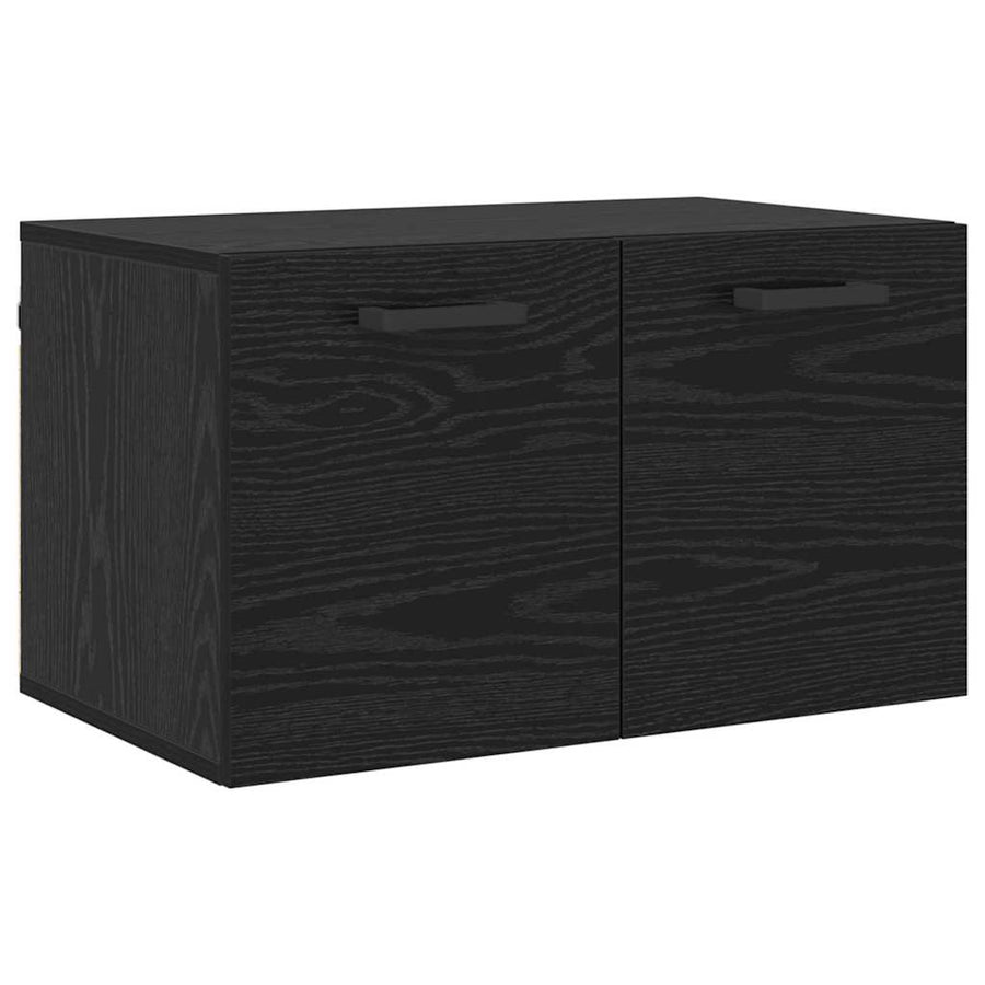 Wandkast Zwart eiken 60 x 36.5 x 35 cm Bewerkt hout
