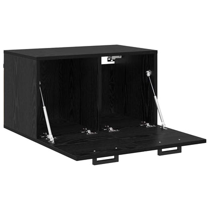 Wandkast Zwart eiken 60 x 36.5 x 35 cm Bewerkt hout