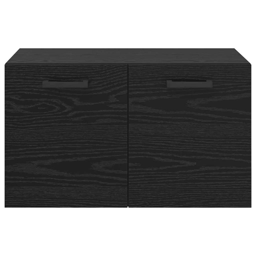 Wandkast Zwart eiken 60 x 36.5 x 35 cm Bewerkt hout