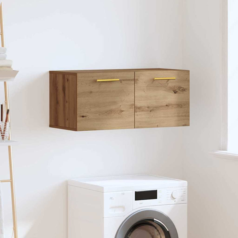 Wandkast Ambachtelijk eiken 80 x 36.5 x 35 cm Bewerkt hout