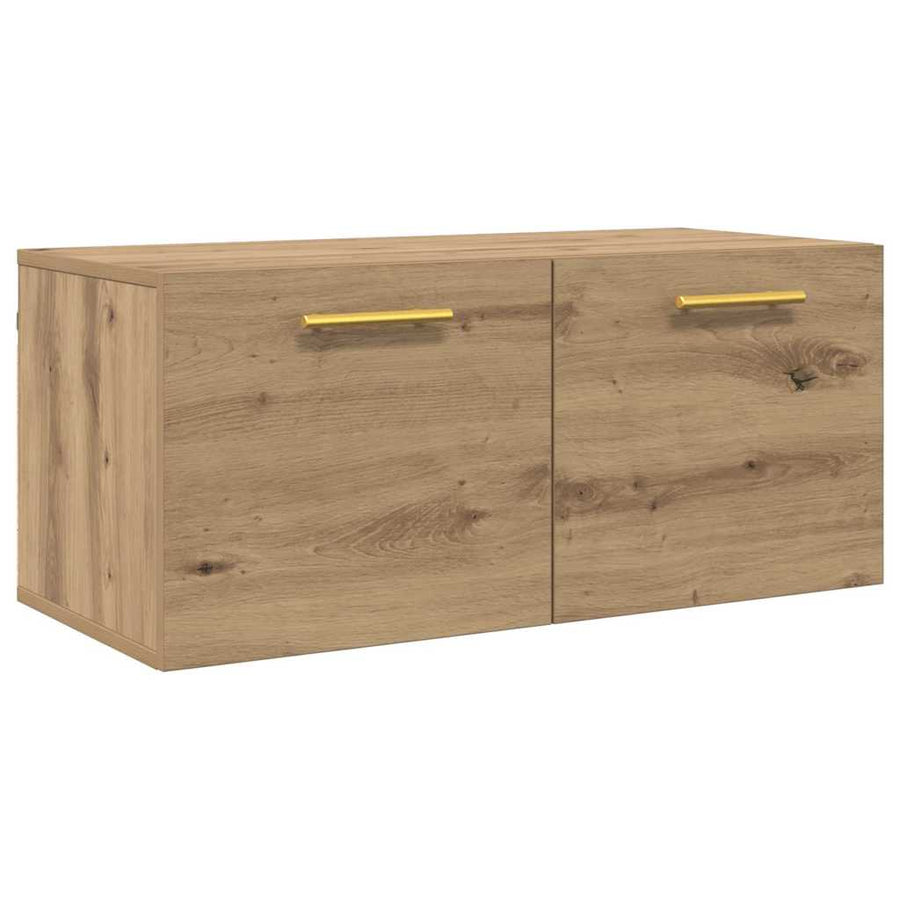Wandkast Ambachtelijk eiken 80 x 36.5 x 35 cm Bewerkt hout
