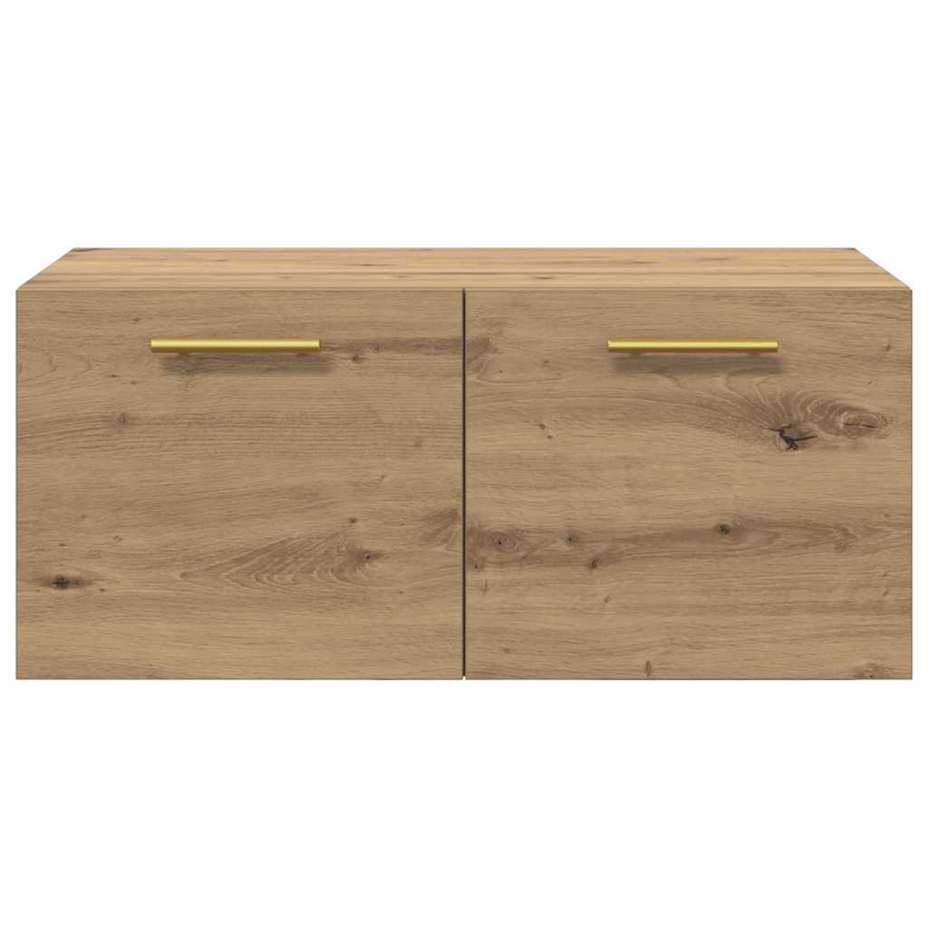Wandkast Ambachtelijk eiken 80 x 36.5 x 35 cm Bewerkt hout