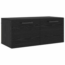 Wandkast Zwart eiken 80 x 36.5 x 35 cm Bewerkt hout
