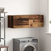 Wandkast 100x36.5x35 cm bewerkt hout