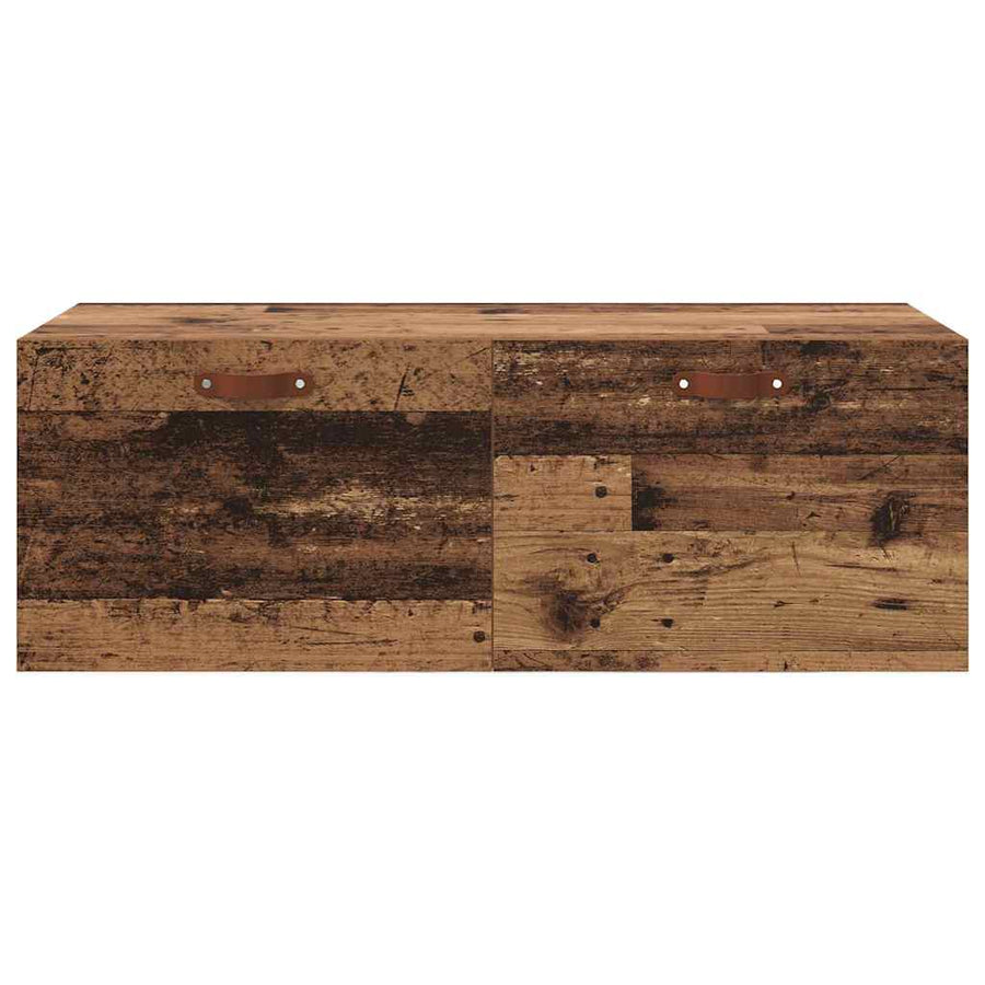Wandkast Oud hout 100 x 36.5 x 35 cm Bewerkt hout