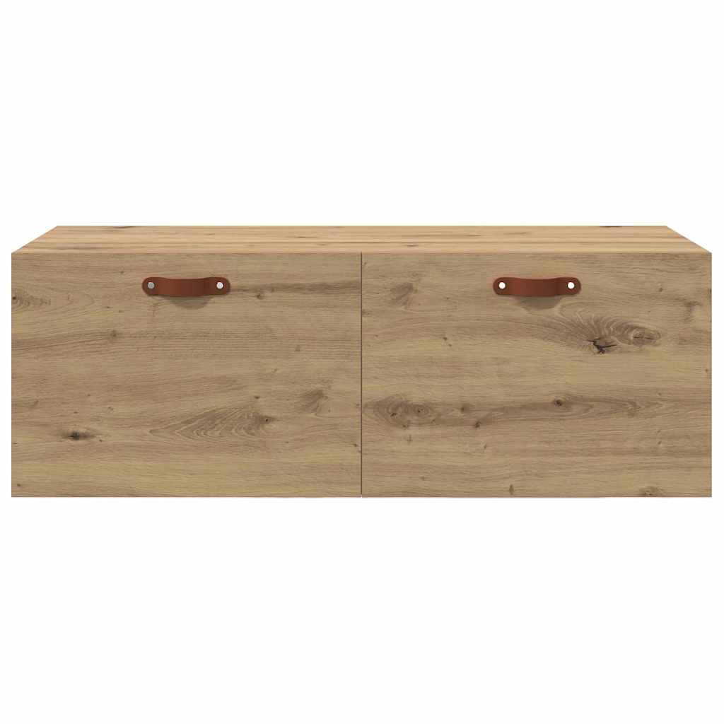 Wandkast artisanaal eikenkleurig 100 x 36.5 x 35 cm