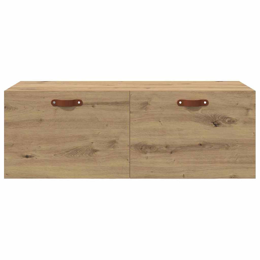 Wandkast artisanaal eikenkleurig 100 x 36.5 x 35 cm