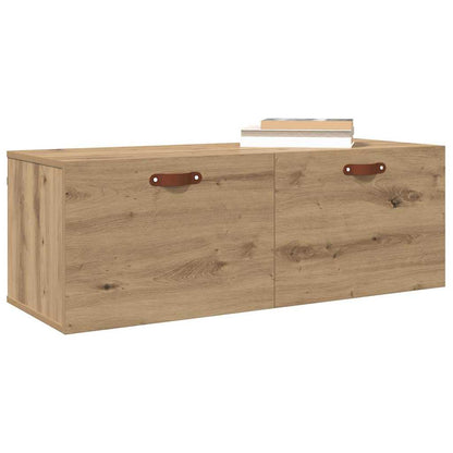 Wandkast artisanaal eikenkleurig 100 x 36.5 x 35 cm