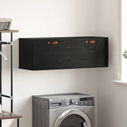 Wall Cabinet Black Oak 100 x 36.5 x 35 cm Engineered Wood