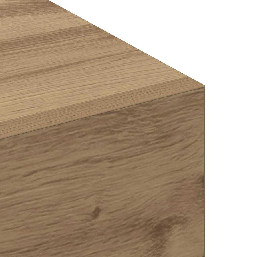 Wandkast artisanaal eikenkleurig 100 x 36.5 x 35 cm