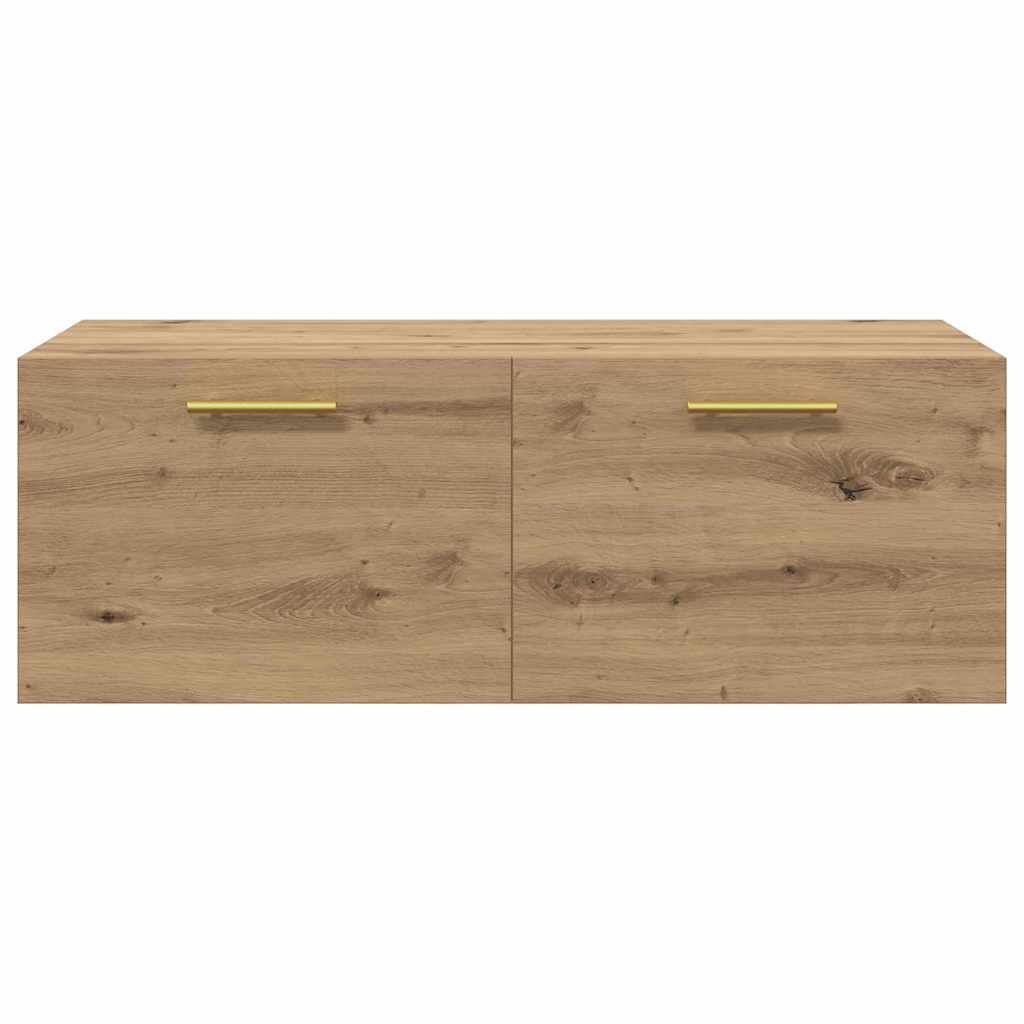 Wandkast artisanaal eikenkleurig 100 x 36.5 x 35 cm