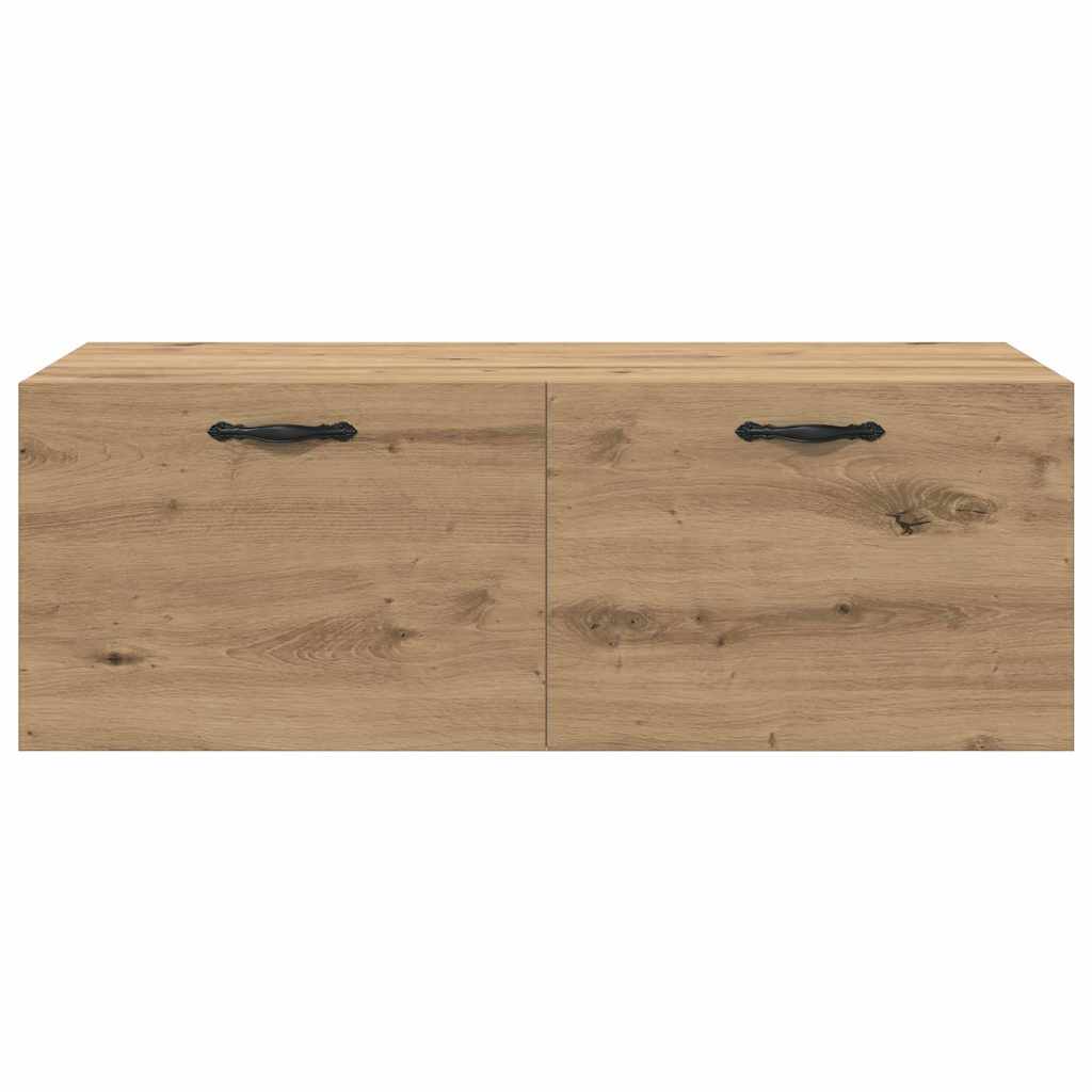 Wandkast artisanaal eikenkleurig 100 x 36.5 x 35 cm
