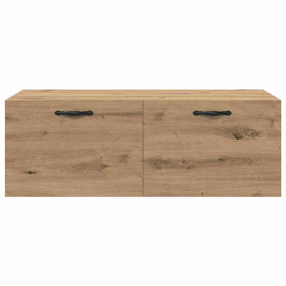 Wandkast artisanaal eikenkleurig 100 x 36.5 x 35 cm
