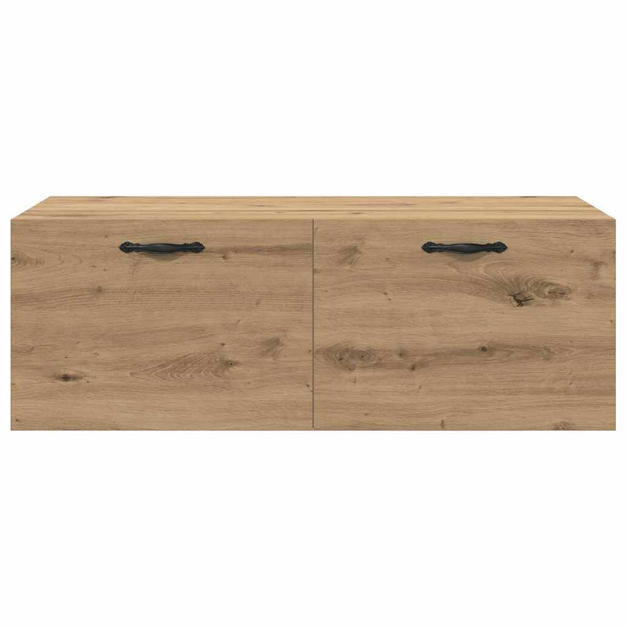 Wandkast artisanaal eikenkleurig 100 x 36.5 x 35 cm