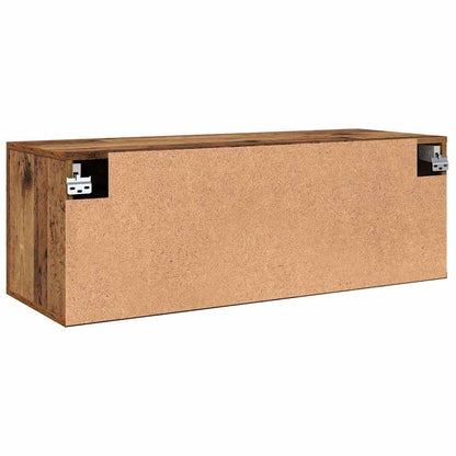 Wandkast Oud hout 100 x 36.5 x 35 cm Bewerkt hout