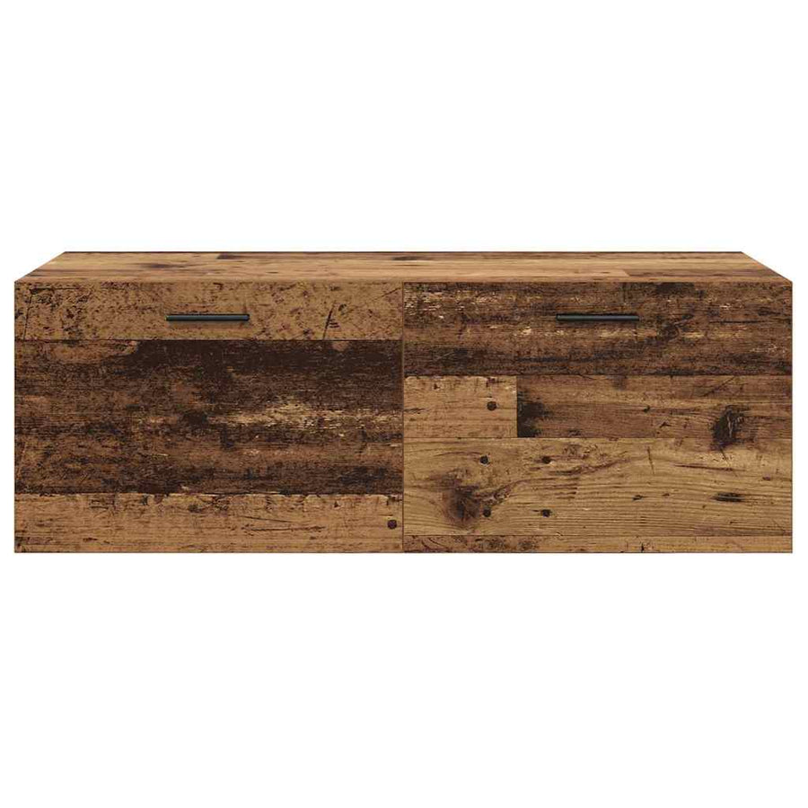 Wandkast Oud hout 100 x 36.5 x 35 cm Bewerkt hout