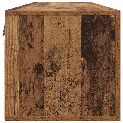 Wandkast Oud hout 100 x 36.5 x 35 cm Bewerkt hout