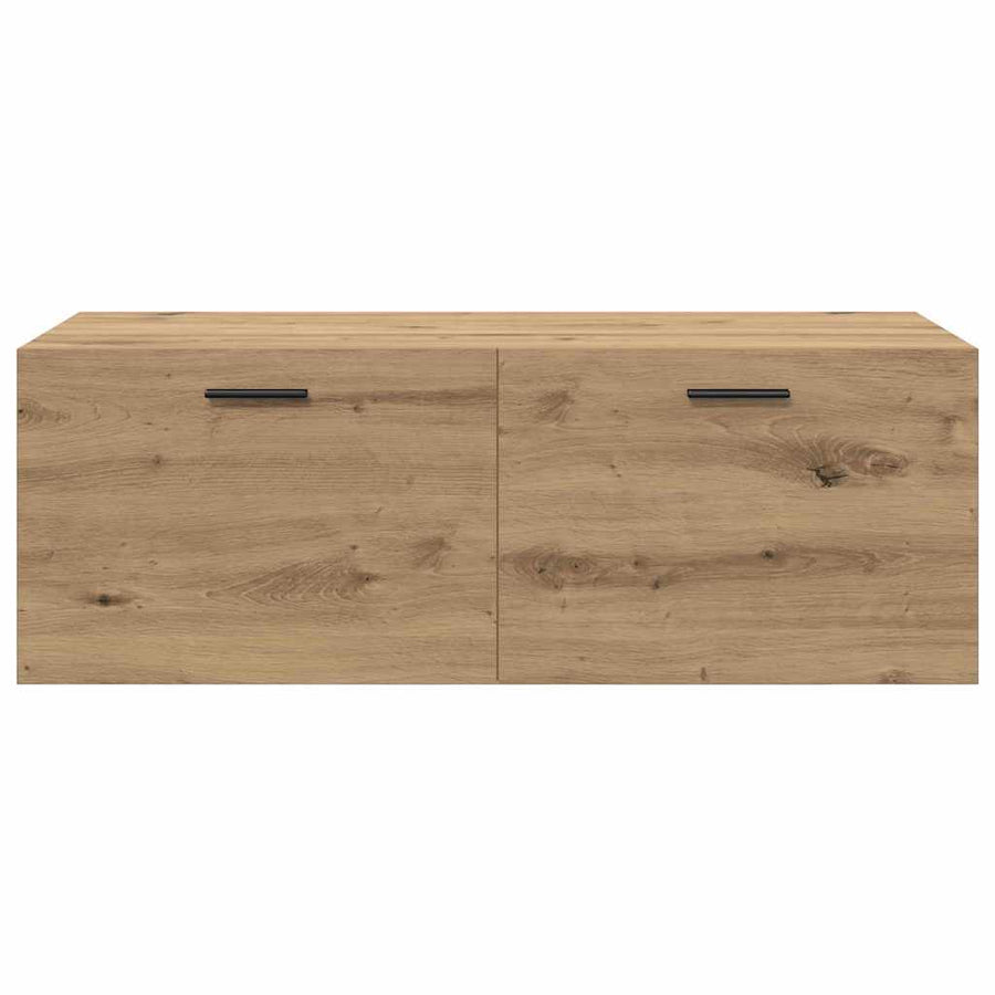 Wandkast artisanaal eikenkleurig 100 x 36.5 x 35 cm