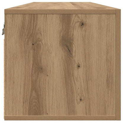 Wandkast artisanaal eikenkleurig 100 x 36.5 x 35 cm