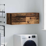 Wandkast 100x36.5x35 cm bewerkt hout bruin