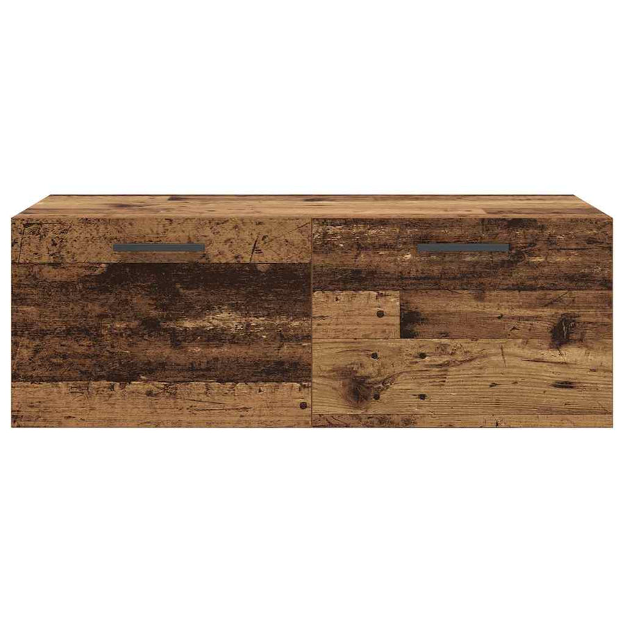 Wandkast Oud hout 100 x 36.5 x 35 cm Bewerkt hout