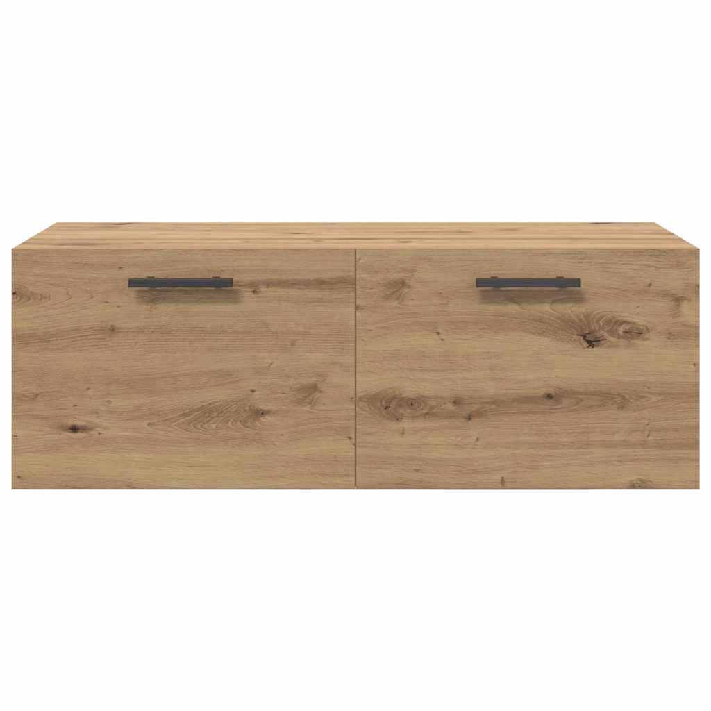 Wandkast artisanaal eikenkleurig 100 x 36.5 x 35 cm