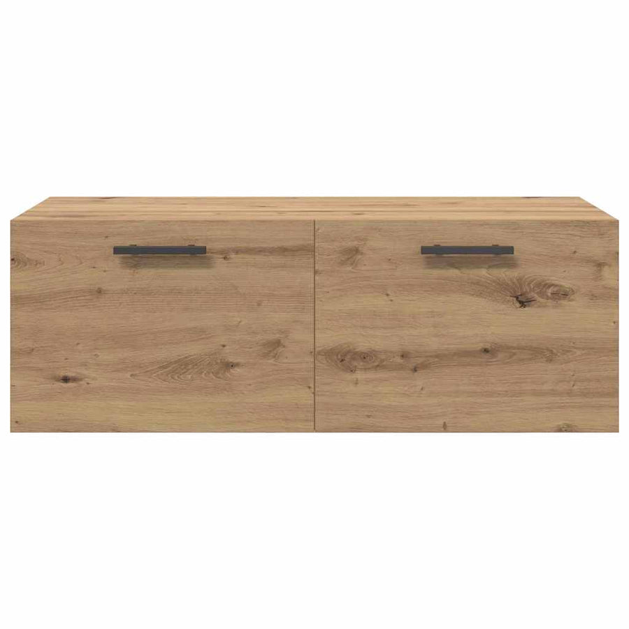 Wandkast artisanaal eikenkleurig 100 x 36.5 x 35 cm