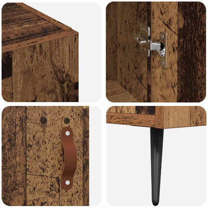 Dressoir Bruin 90 x 34 x 80 cm Bewerkt hout