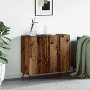 Dressoir bewerkt hout 89,5x34x80 cm bruin