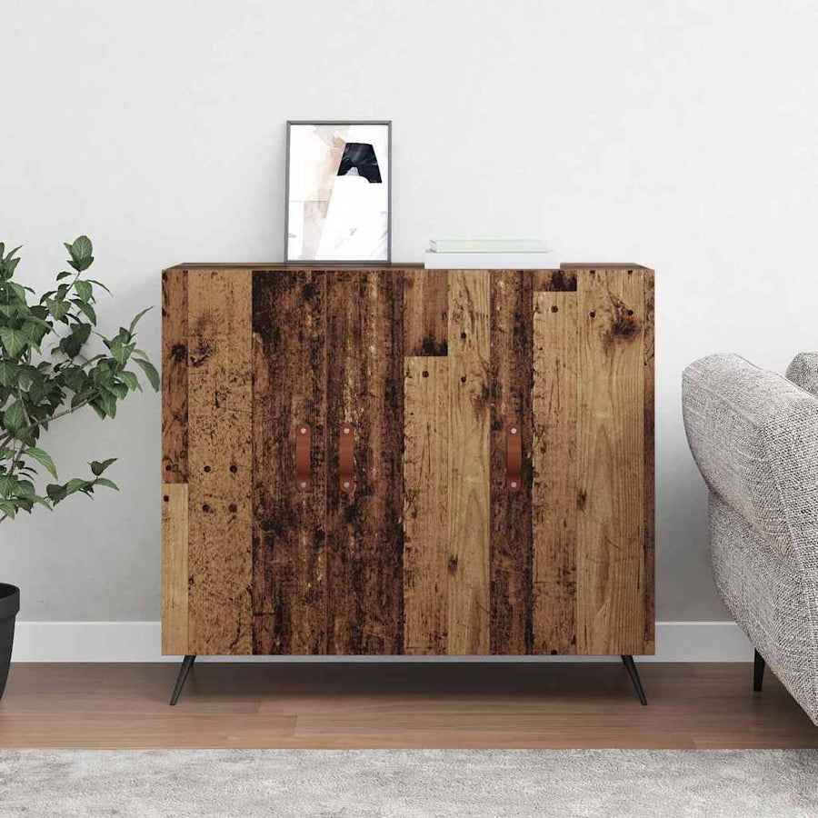 Dressoir Bruin 90 x 34 x 80 cm Bewerkt hout