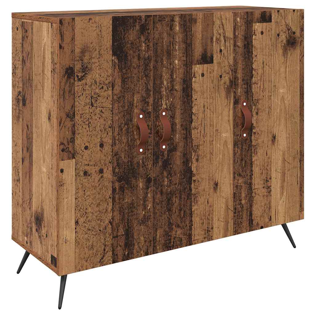 Dressoir Bruin 90 x 34 x 80 cm Bewerkt hout