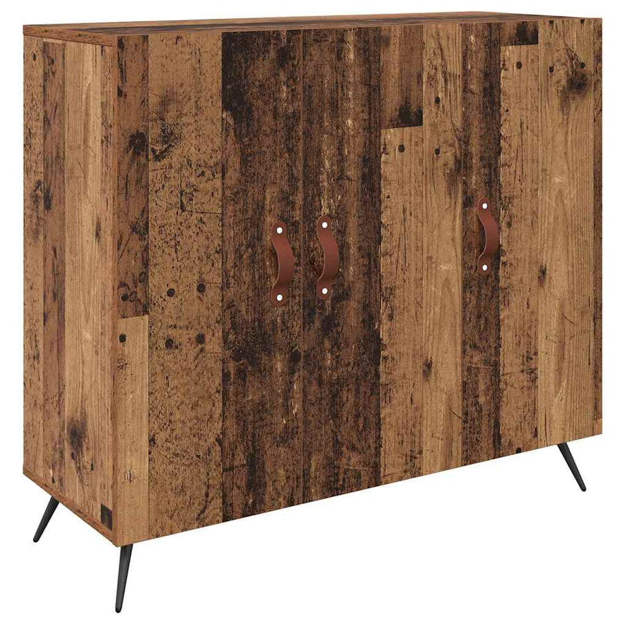 Dressoir Bruin 90 x 34 x 80 cm Bewerkt hout